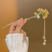 京东百亿补贴：梦君宸 女士银杏叶发簪
