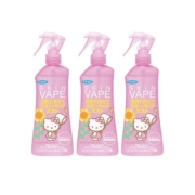 【自营】日本vape婴儿户外驱蚊喷雾未来蜜桃味防蚊200ml 3瓶进口