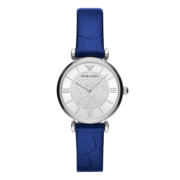 安普里奥·阿玛尼（Emporio Armani）手表女 满天星系列皮带石英时尚镶钻女表 生日礼物送女友AR11344