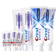 PLUS会员：Crest 佳洁士 3D炫白热感牙膏套装（美白牙膏90g*2+20g*4+抗糖美白牙膏90g*2)