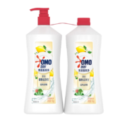 概率券：OMO 奥妙 果蔬餐具净洗洁精 柠檬橙花 1.1kg*2瓶(含替换装)＋海绵擦*2块