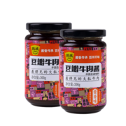 鹃城牌（juanchengpai） 豆瓣牛肉酱下饭拌面拌饭好搭档辣椒酱下饭郫县豆瓣出品200g*2瓶