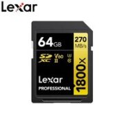 Lexar 雷克沙 1667X Pro Micro-SD存储卡 64GB（UHS-II、V30、U3）