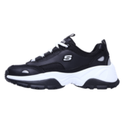 Skechers斯凯奇女鞋厚底熊猫鞋休闲老爹鞋小白鞋88888327 黑色/白色 BKW 5/35