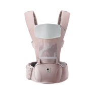 babycare婴儿多功能背带腰凳减震坐垫抱娃神器硅胶防滑四季通用宝宝背带【Air Mesh 3D】珀尔里粉