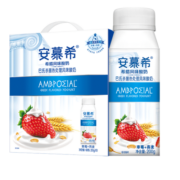 伊利安慕希高端颗粒系列草莓燕麦酸奶200g*10瓶/箱 【2月产】  礼盒装
