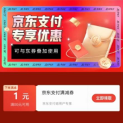即享好券：京东 满99-1元支付券