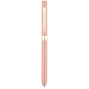 日本TANOSEE多功能笔复合2+1商务礼盒金属笔学生办公黑红圆珠芯0.7mm+自动铅芯0.5mm香槟色杆1支TS-N3FS-ZG