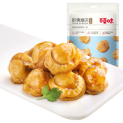 百草味海鲜熟食开袋即食零食小吃特产 即食烧烤味虾夷扇贝60g