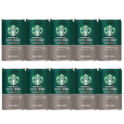 星巴克 (Starbucks)星倍醇 罐装即饮浓咖啡饮料 经典美式 180ml*10罐