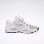 Reebok锐步官方篮球鞋男鞋女鞋QUESTION EF7609复古中帮 EF7609_土黄色/白色 42.5