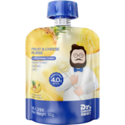 奶酪博士（Dr.Cheese）水果奶酪泥营养健康高钙高蛋白≥51%干酪含量菠萝香蕉口味80g/袋