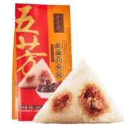 需抢券：五芳斋  嘉兴真空新疆红枣粽200g（100g*2只装 ）*2件