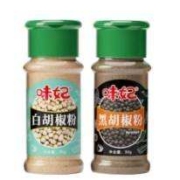 味妃 白胡椒粉+黑胡椒粉组合瓶装 30g*2