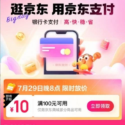 20点：京东 满100-10元 支付券
