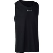 迪卡侬（DECATHLON）篮球服无袖运动背心男士宽松速干训练比赛球衣夏季TARMAK 黑色 L