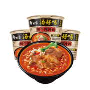 PLUS会员：BAIXIANG 白象 经典红烧牛肉 辣牛肉汤面*12桶（赠卤蛋一个）