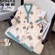 BONAS 宝娜斯 女士睡衣家居服 三件套