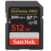 国内899元！SanDisk 至尊超极速 512GB V30 4K SDXC存储卡（200MB/s） 直邮到手￥622.38