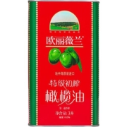 【进口】欧丽薇兰特级初榨橄榄油红标3L/桶进口凉拌烹饪食用油