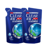 清扬 CLEAR 洗发水 去屑止痒控油 蓝色袋装 200g*2