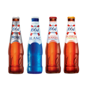 克伦堡1664（Kronenbourg 1664）法国进口1664啤酒白啤/桃红/玫瑰/百香果精酿啤酒整箱 白啤500ml 24听 临期8/8