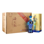 【中秋送礼】洋河蓝色经典 海之蓝520ml 口感绵柔浓香型白酒 52度 520ml*6瓶 整箱装（内含3个礼袋）