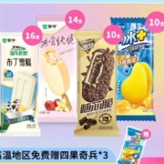 蒙牛随变随芯脆冰+芒果纯脆小布丁雪糕50支组合