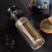 双层防烫！唯万 玻璃泡茶杯 茶仓款 300ml