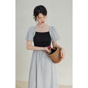 ZIQIAO 自巧 女士泡泡袖连衣裙 23ZQ92254
