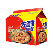 限地区，需抢券:统一 红烧牛肉面 大袋 大面饼 五合一 方便面 泡面 136g*5袋（新老包装随机发货）