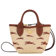 LONGCHAMP珑骧2023秋冬款女包Le Panier Pliage迷你草编包