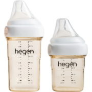 HEGEN奶瓶多功能新生婴儿PPSU奶瓶仿母乳宽口径耐摔防胀气原装进口 150ml奶瓶+240ml奶瓶
