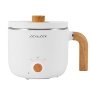 PLUS会员：LOCK&LOCK 乐扣乐扣 EJP3115WHT 电煮锅 1.5L+不锈钢蒸格