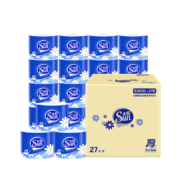 Plus会员:太阳(sun) 洁柔有芯卷纸 4层140g27卷*2件+凑单品