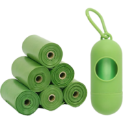 HOUYA   狗狗拾便袋【5卷/共75抽+分配器】 一次性宠物垃圾袋 加厚加大