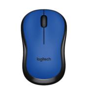 罗技（Logitech） M220无线鼠标 笔记本台式机一体机轻音鼠标 USB电脑商务办公鼠标 M220无线静音鼠标  蓝色