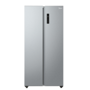 PLUS会员 美的（Midea）470升对开门冰箱 BCD-470WKPZM(E) 榭湖银