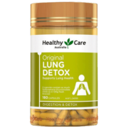 Healthy Care 通肺灵 清润肺净肺 硬胶囊 中老年护肺呼吸道健康呼吸顺畅 吸烟人士 180粒  1瓶