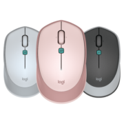 罗技（Logitech） M380无线鼠标 家用便携办公鼠标MAC 无线优联2.4G 带接收器 磨砂黑