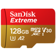 闪迪无人机4K高清拍摄 TF卡 switch内存卡行车记录仪gopro相机手机 micro SD卡 TF至尊极速卡 128G（A2级读取190M/s ）