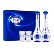 洋河蓝色经典 梦之蓝 口感绵柔浓香型白酒  m3礼盒装52度500ml*2瓶含礼袋