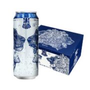 SNOWBEER 雪花 啤酒黑狮白啤酒500ML*12听经典小麦麦芽酿造艾尔工艺酿造