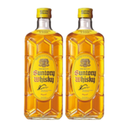三得利Suntory日本进口洋酒 角瓶调配威士忌700ml*2双支装