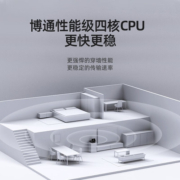 速界NAS网络存储服务器家用个人私有云硬盘盒网盘二次加密WiFi6 AX3000博通四核路由器