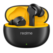 realme 真我Buds T100真无线蓝牙耳机 通话降噪长续航28h闪充低延时 华为苹果手机通用 朋克黑