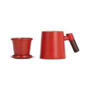茶水分离泡茶茶具 带盖过滤杯 410ml