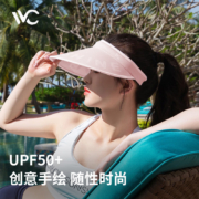 VVC 手绘防紫外线空顶遮阳帽 UPF50+