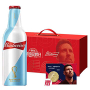 百威 经典啤酒 355ml*9瓶 梅西限量礼盒（内含纪念金币）