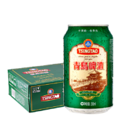 Plus会员，概率券:青岛啤酒（TsingTao）栈桥风光11度330ml*24听 整箱装 *2件